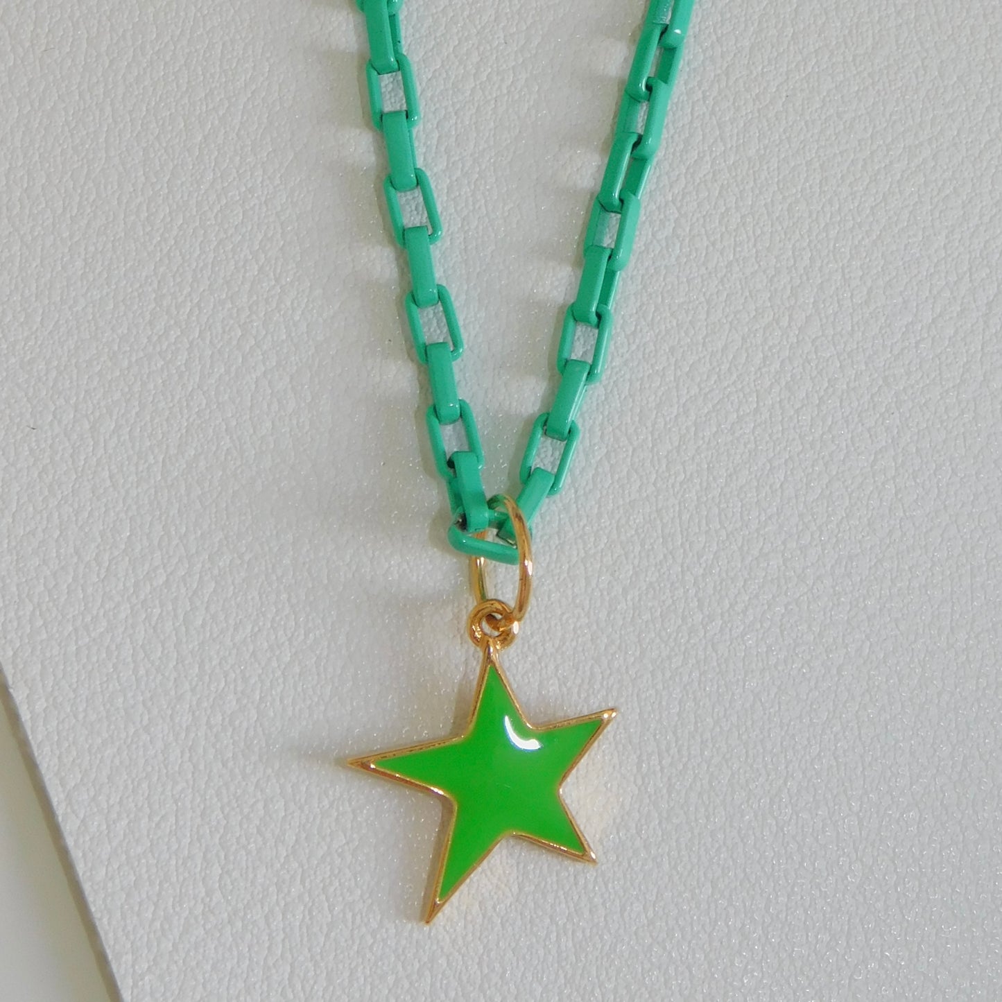 Enamel Star Charm Necklaces