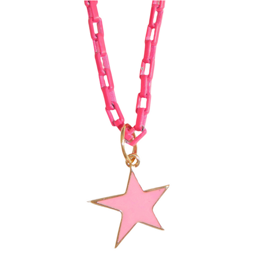 Enamel Star Charm Necklaces