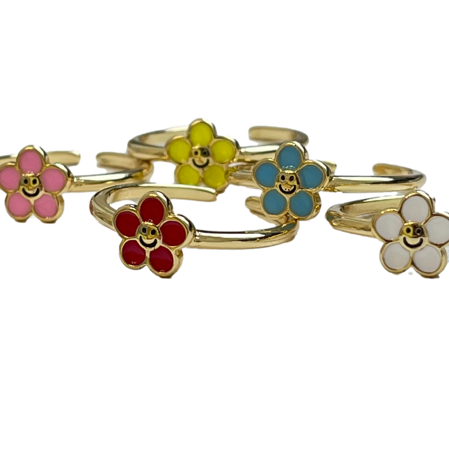 Enamel Flower Ring