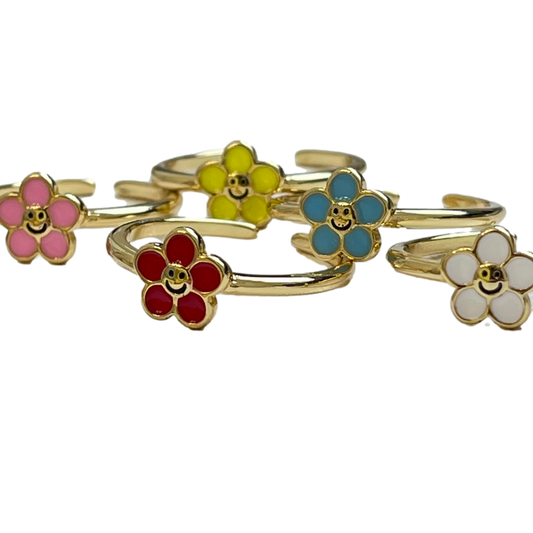 Enamel Flower Ring