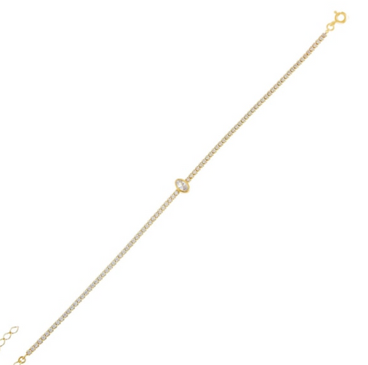 Geometric Tennis Bracelet