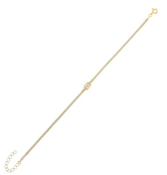 Geometric Tennis Bracelet
