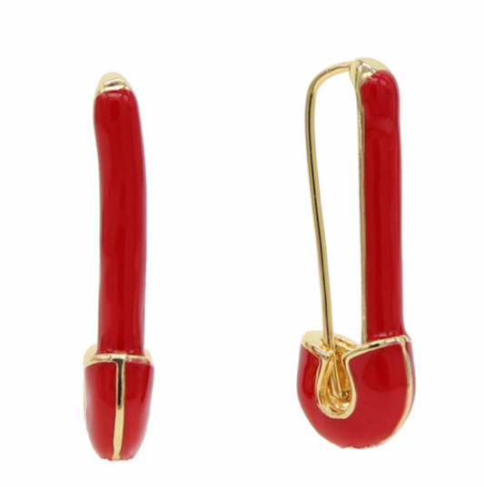 Enamel Pin Earrings