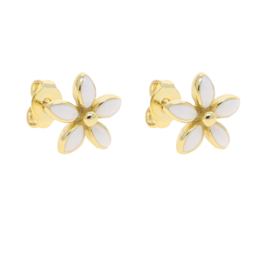 Enamel Flower Studs