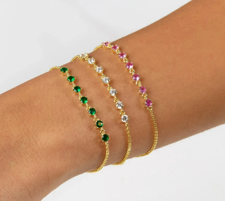 Gemstone Chain Bracelet