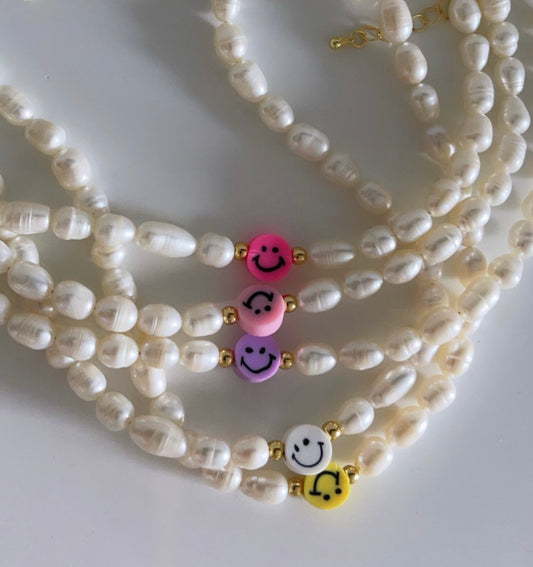 Pearl Smiley Necklace