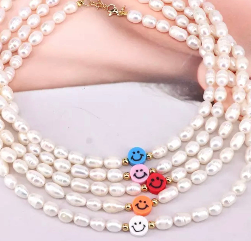 Pearl Smiley Necklace