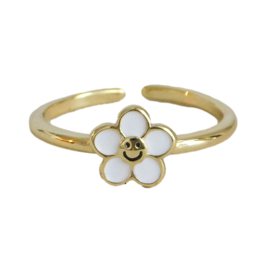 Enamel Flower Ring
