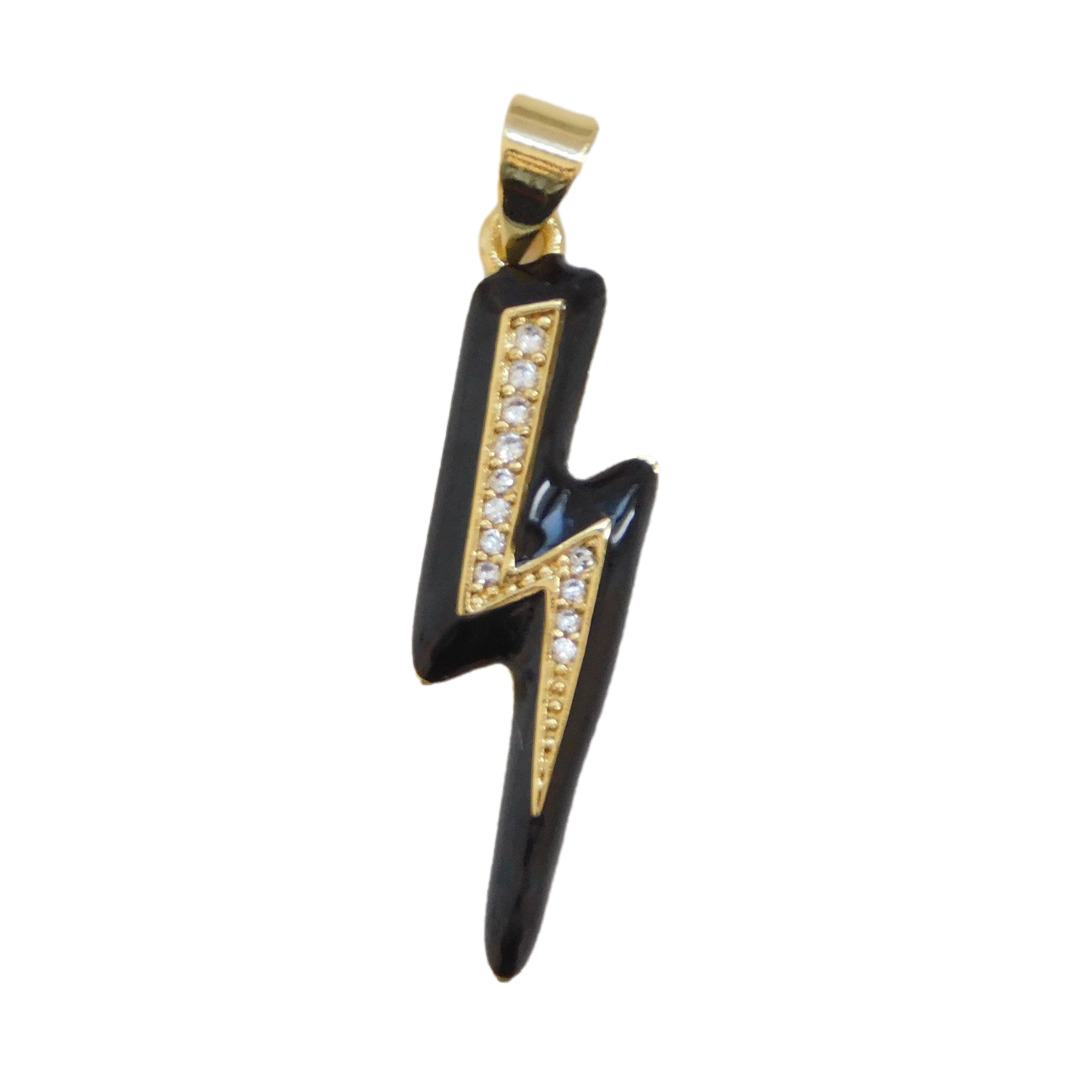 Enamel Lightning Charm
