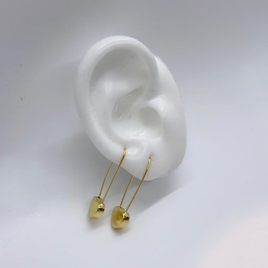 Heart Pin Earrings