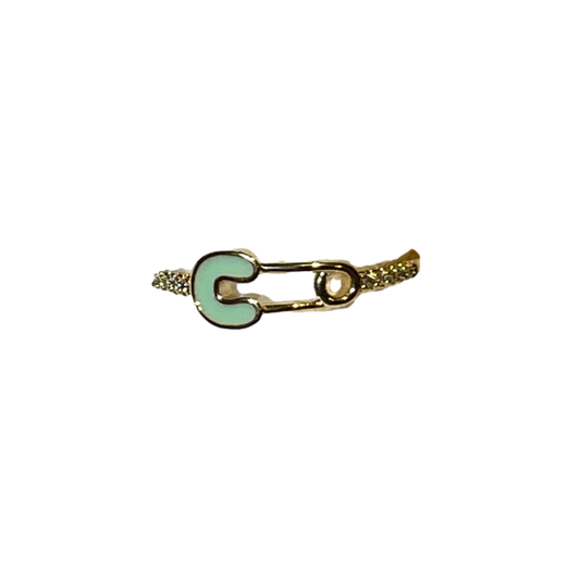 Enamel Safety Pin Ring