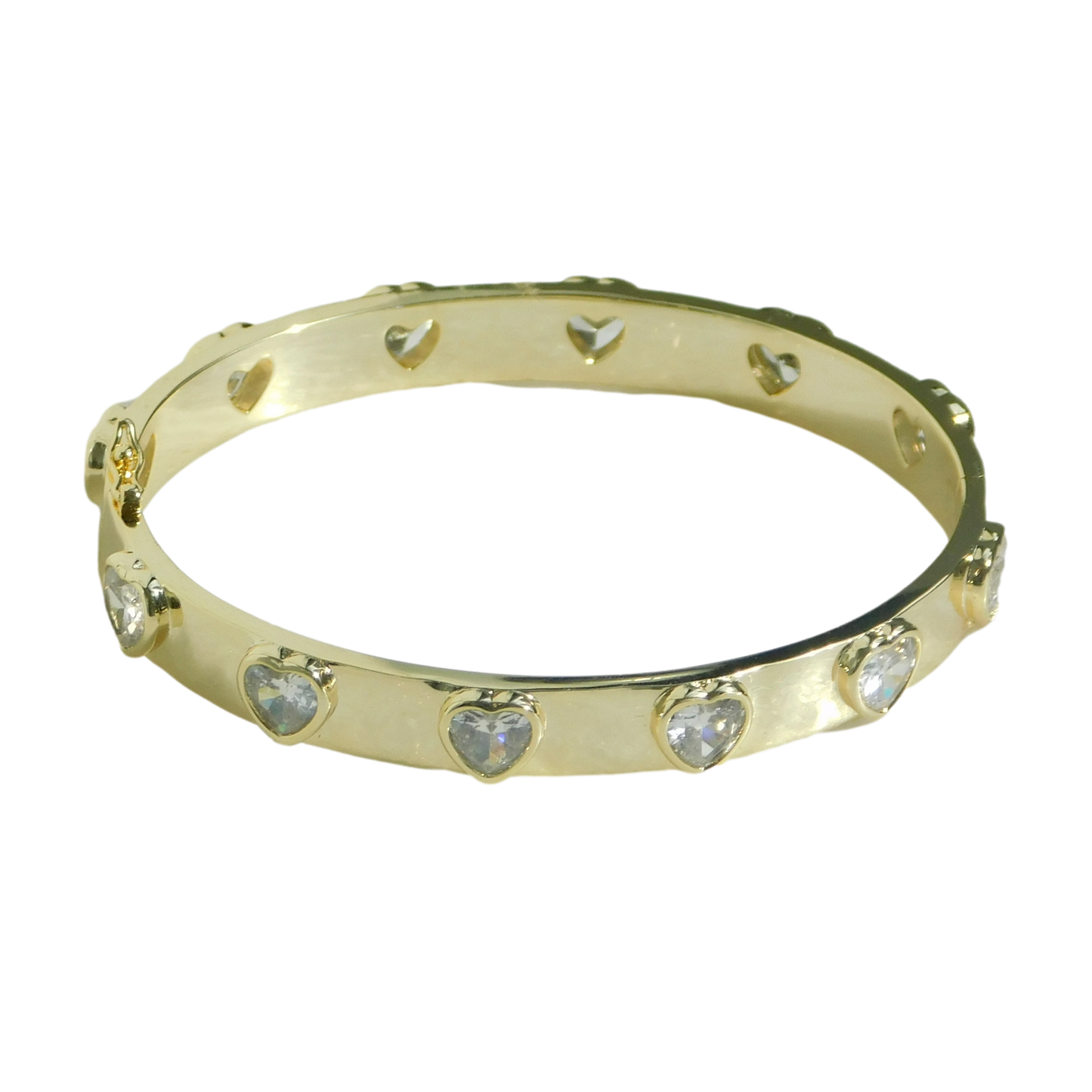 Studded Heart Bangle