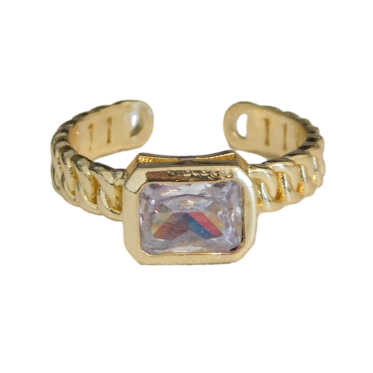 Adjustable Gem Rings