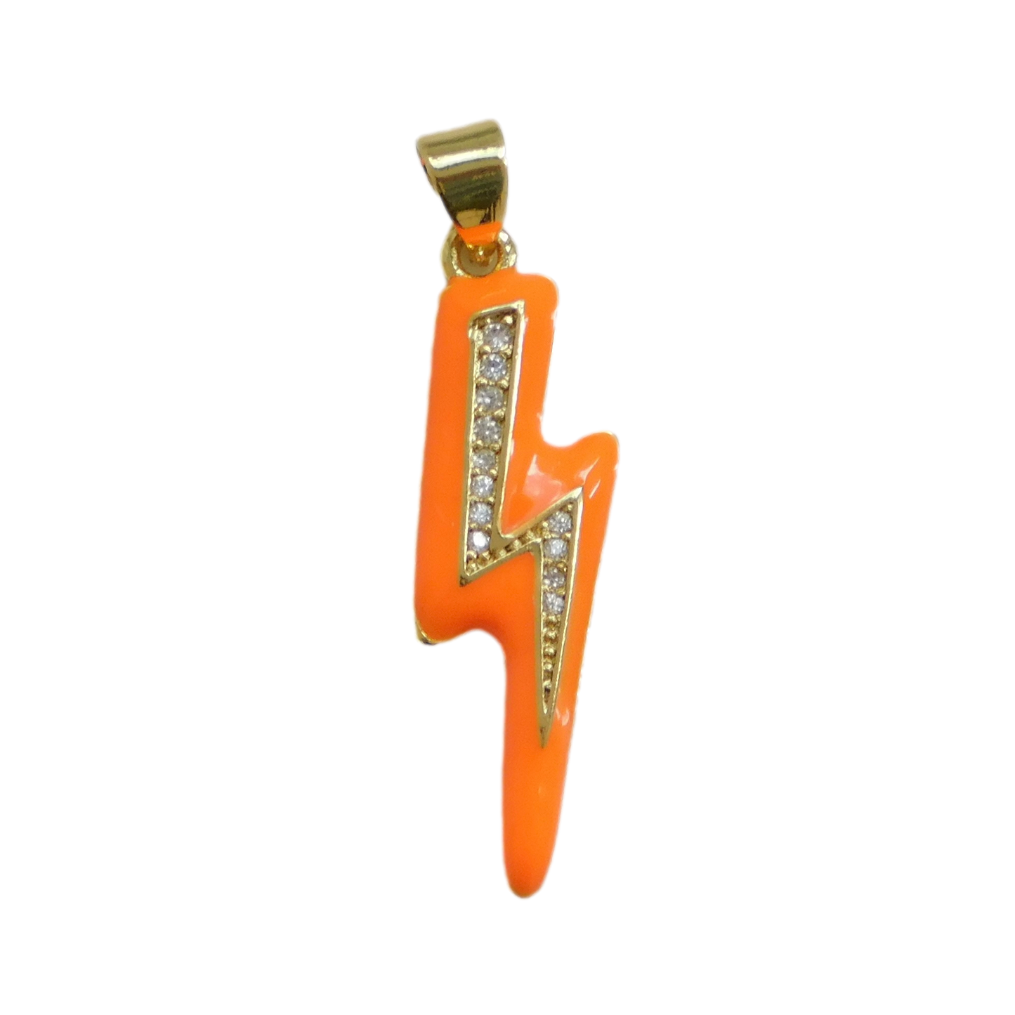 Enamel Lightning Charm