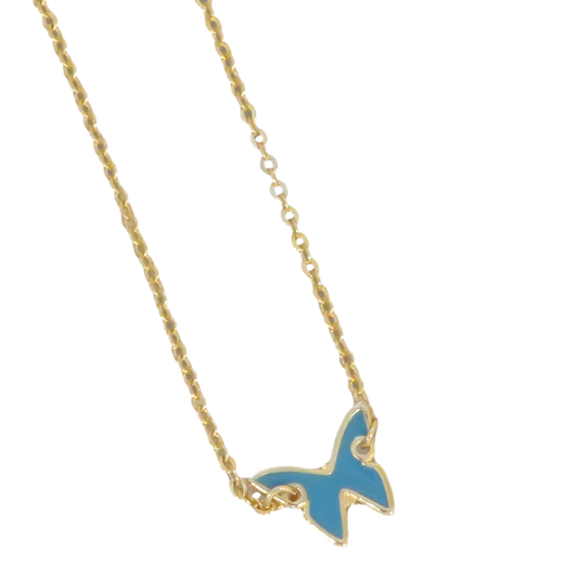 Turquoise Butterfly Necklace