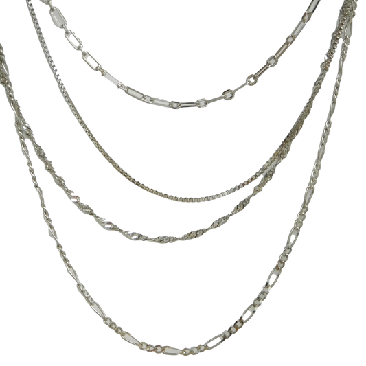4 in 1 Silver Necklace