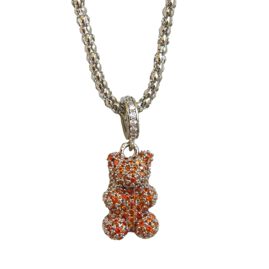 Silver Cable Gummy Necklace