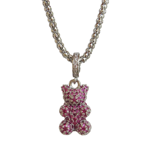 Silver Cable Gummy Necklace