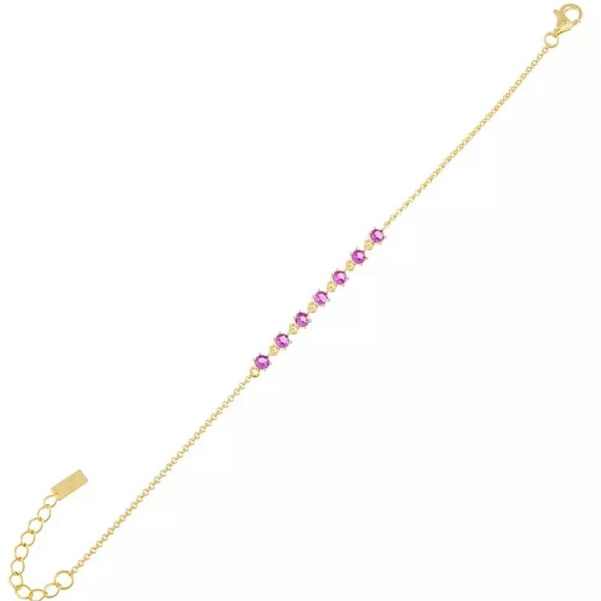 Gemstone Chain Bracelet