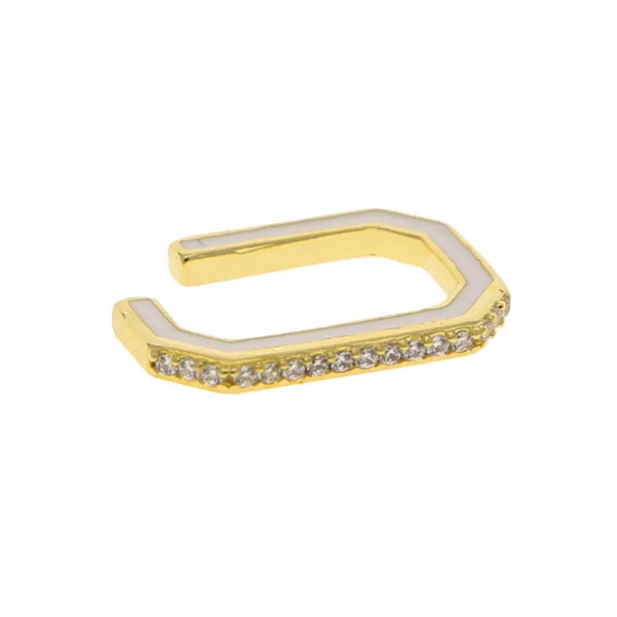 Rectangle Enamel Ear Cuff