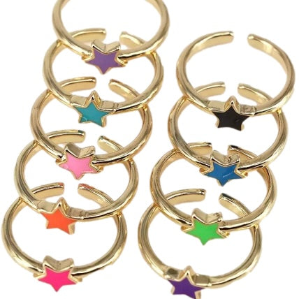 Star Enamel Ring