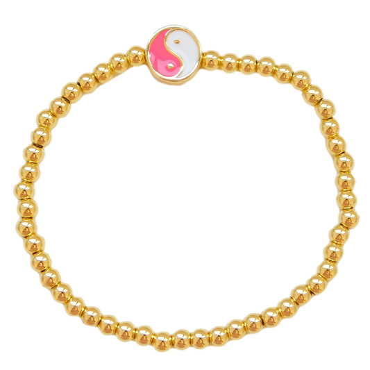 Ying Yang Beaded Bracelet
