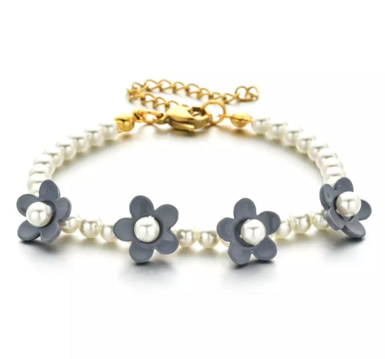 Flower Pearl Bracelet