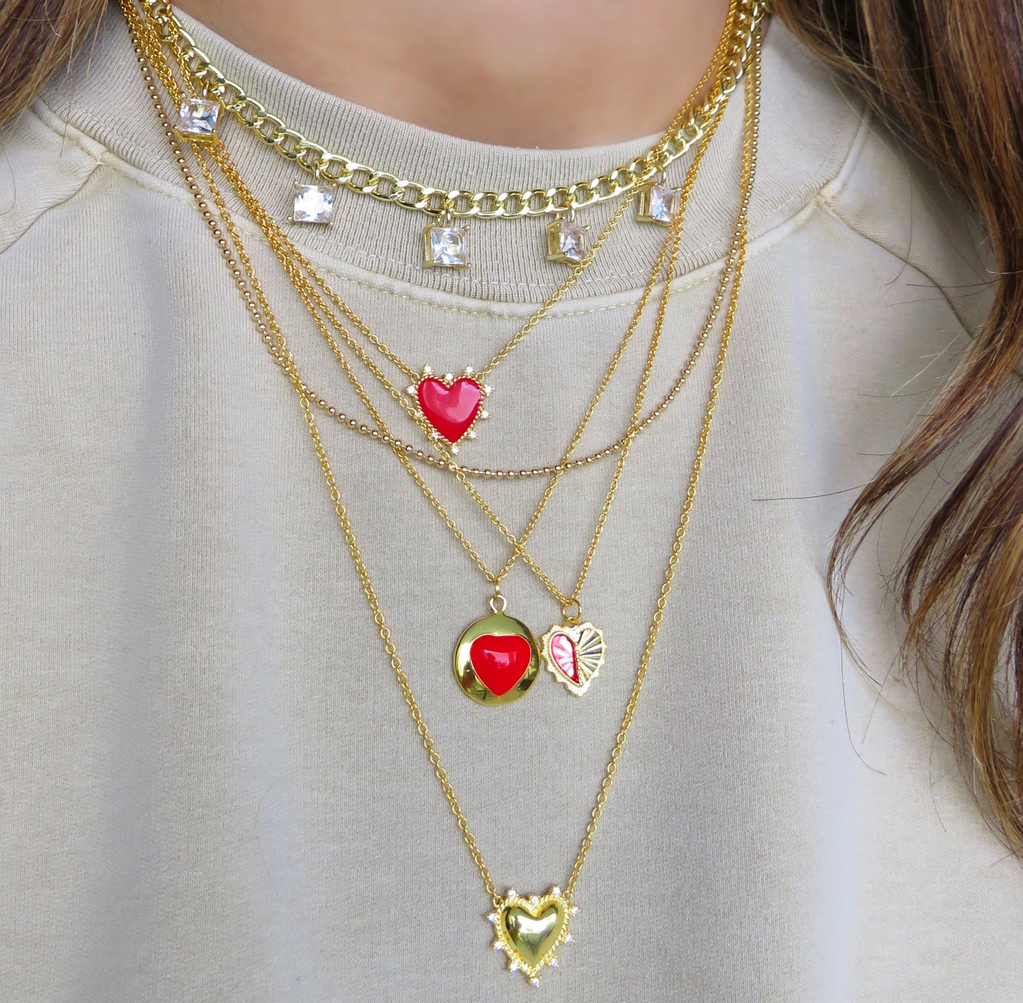 Split Heart Necklace