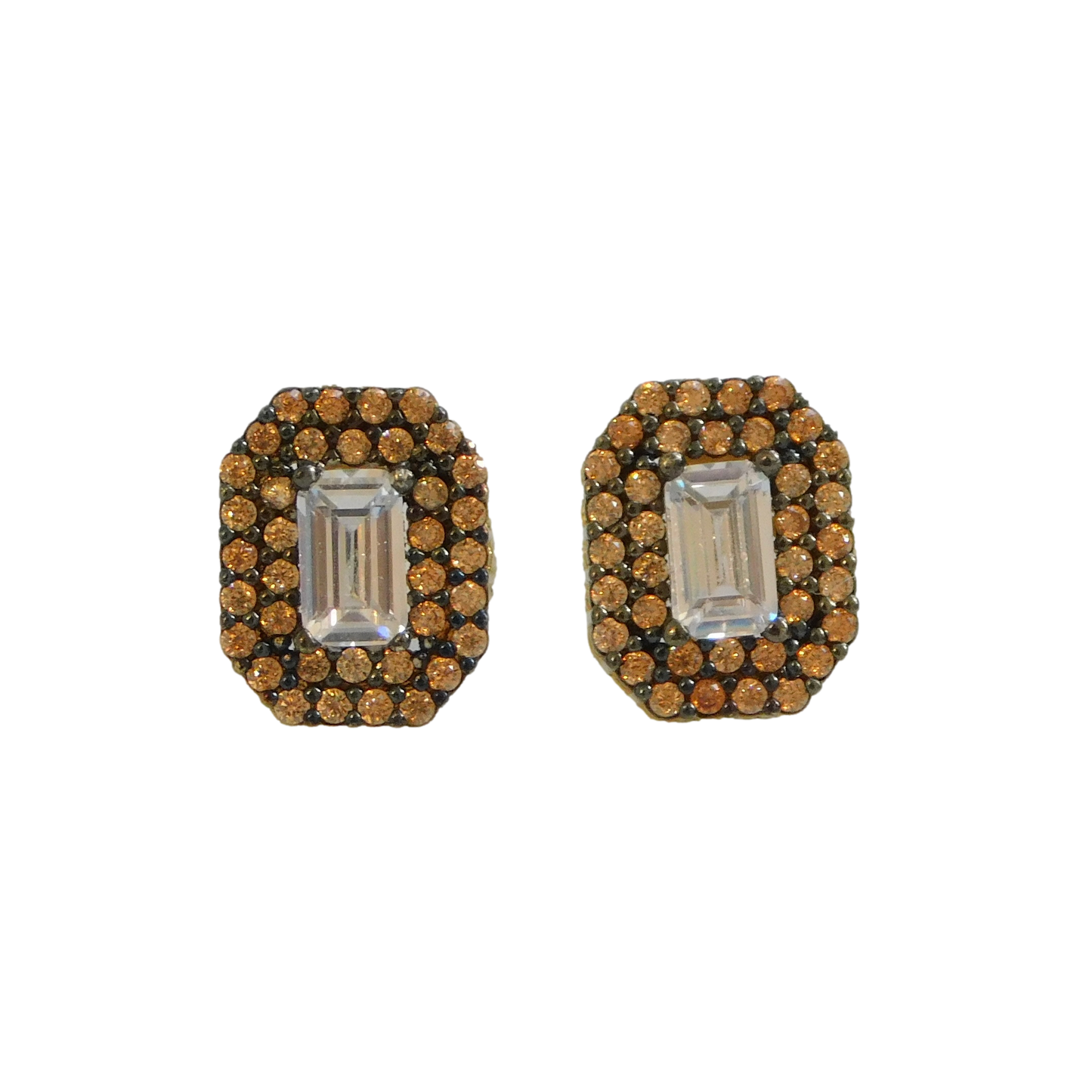 Brown Gem Studs