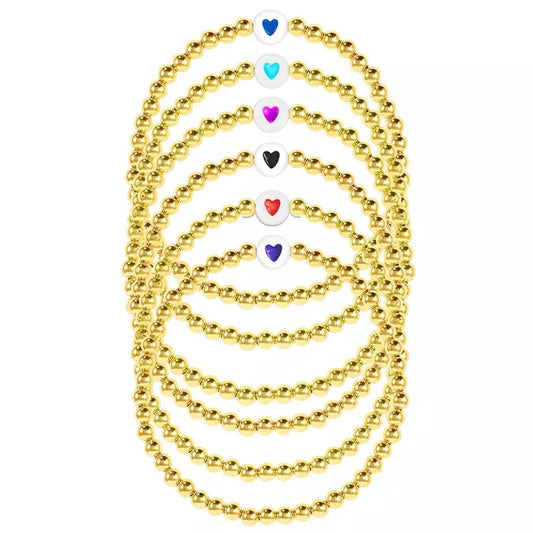 Beaded Heart Bracelets