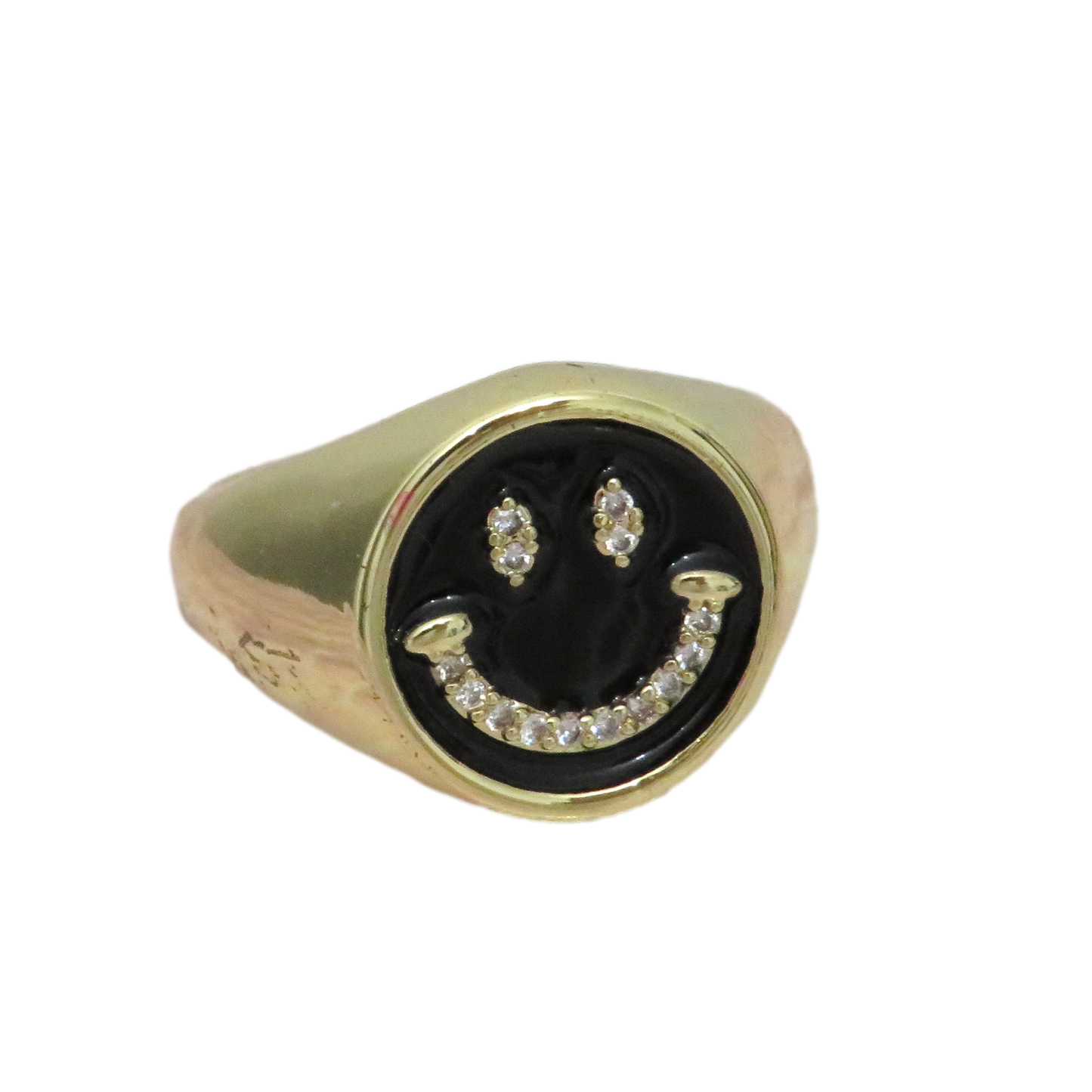 Enamel Smiley Ring