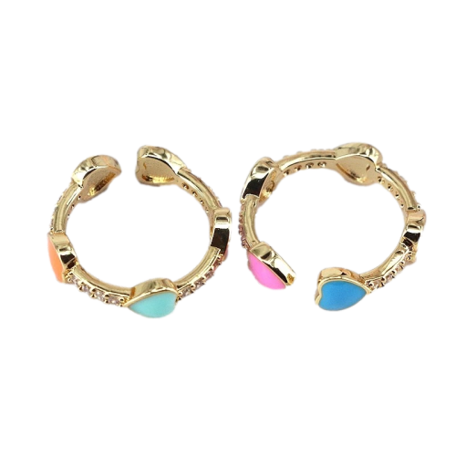 Enamel Heart Ring