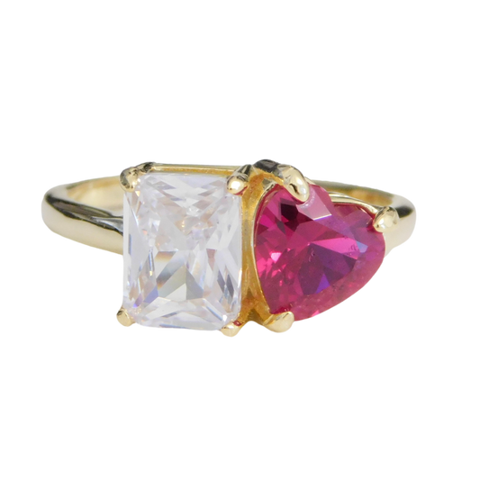 Two Stone Gem Ring
