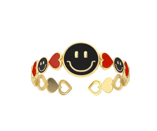 Smiley Heart Ring