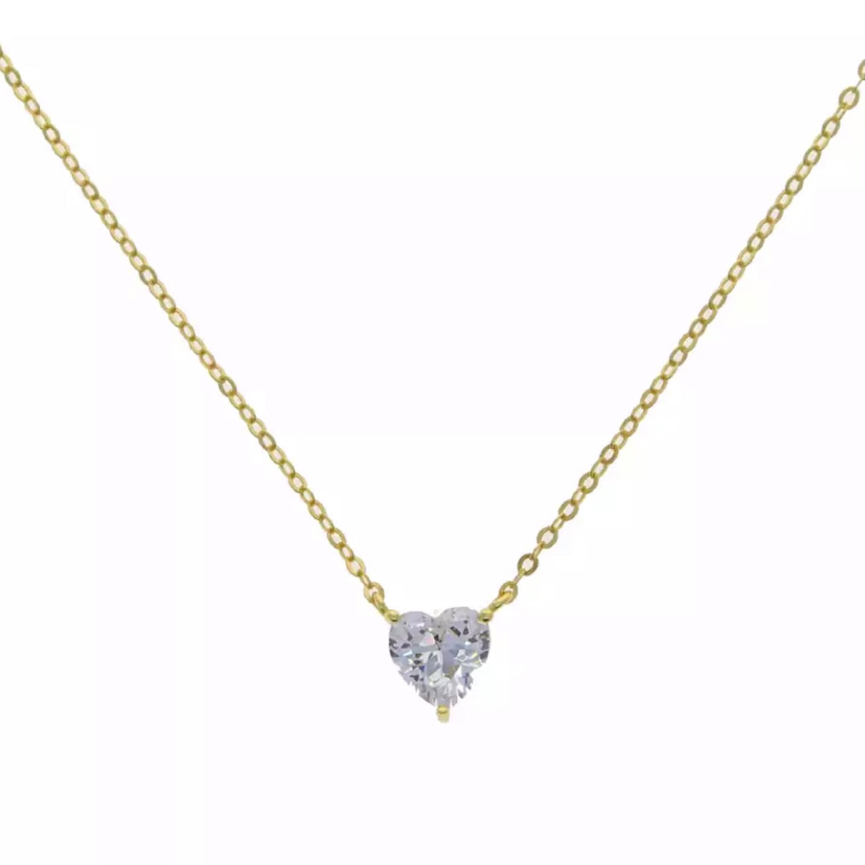 Solitaire Heart Necklace
