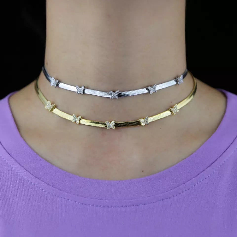 Butterfly Snake Necklace