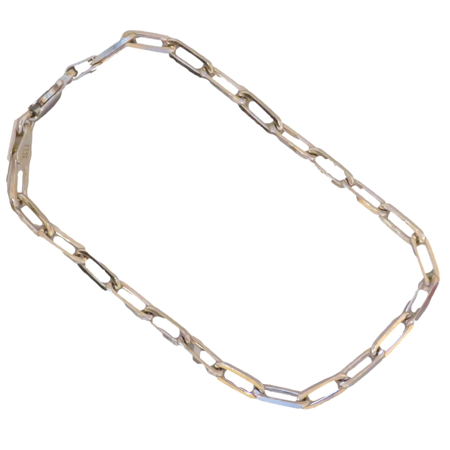 Silver Paperclip Bracelet