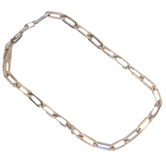 Silver Paperclip Bracelet