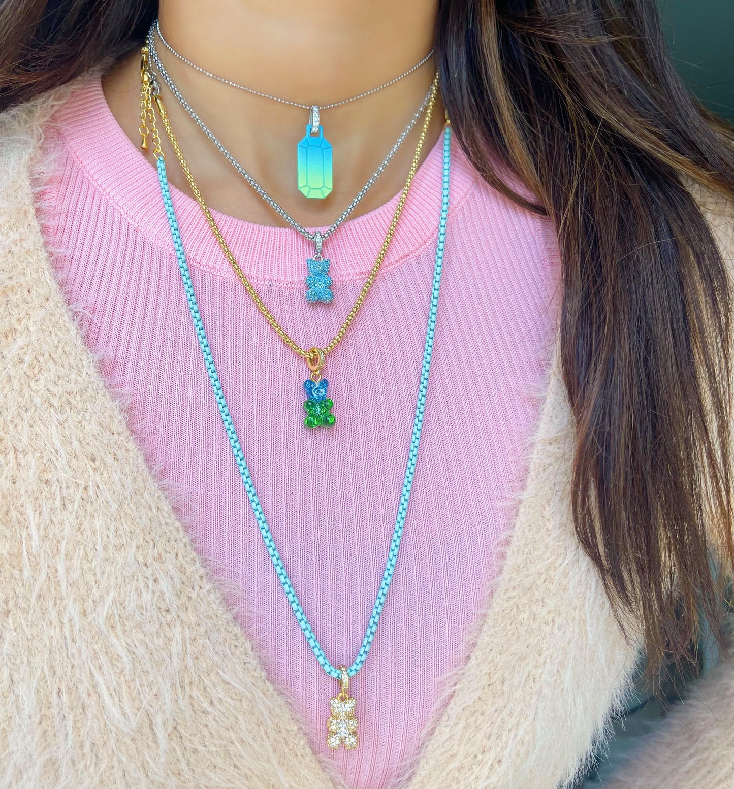 Ombré Dog Tag Necklace