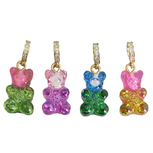 Tie Dye Gummy Bear Charms