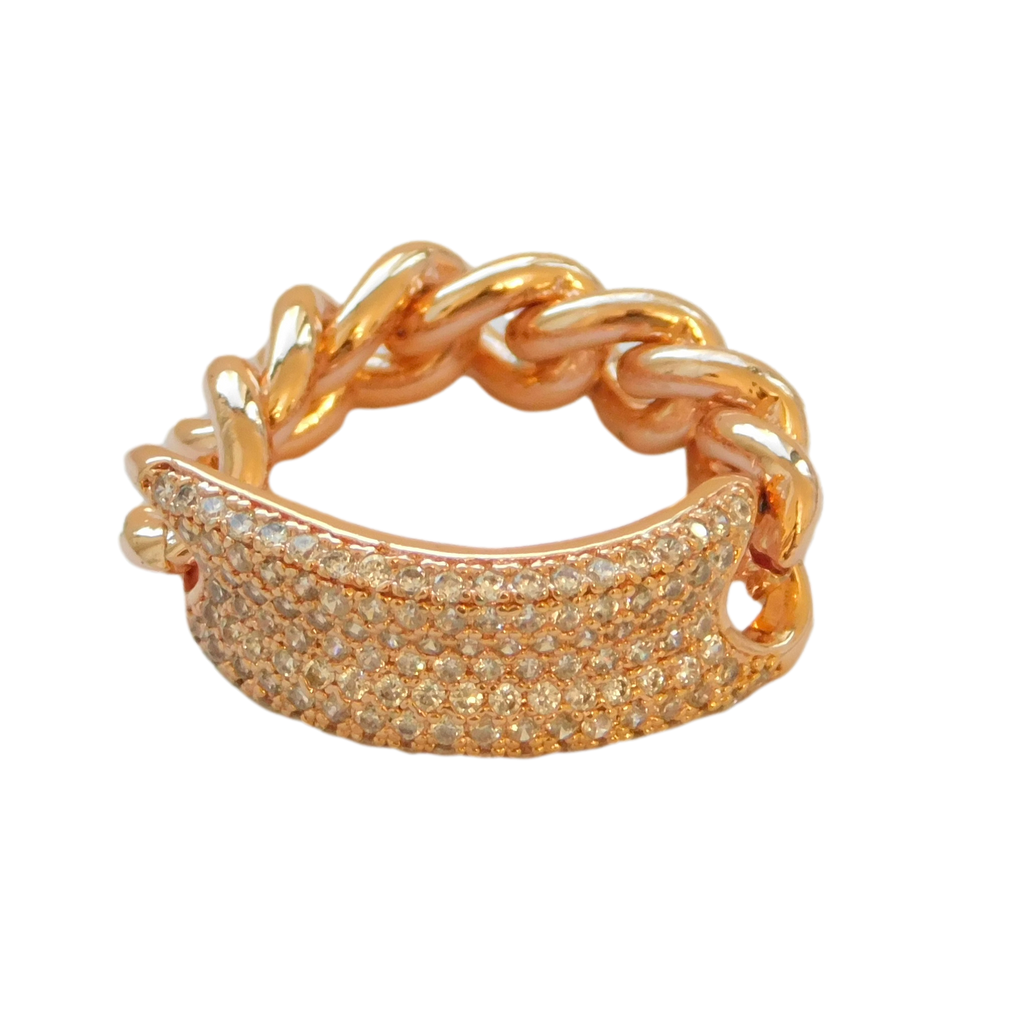 Rose Gold Chain Ring