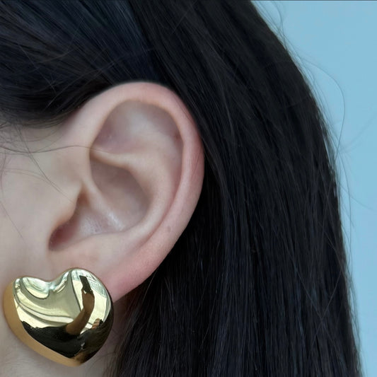 Puff Heart Earrings