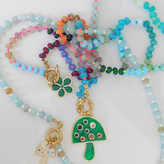 Beaded Clamp Necklace