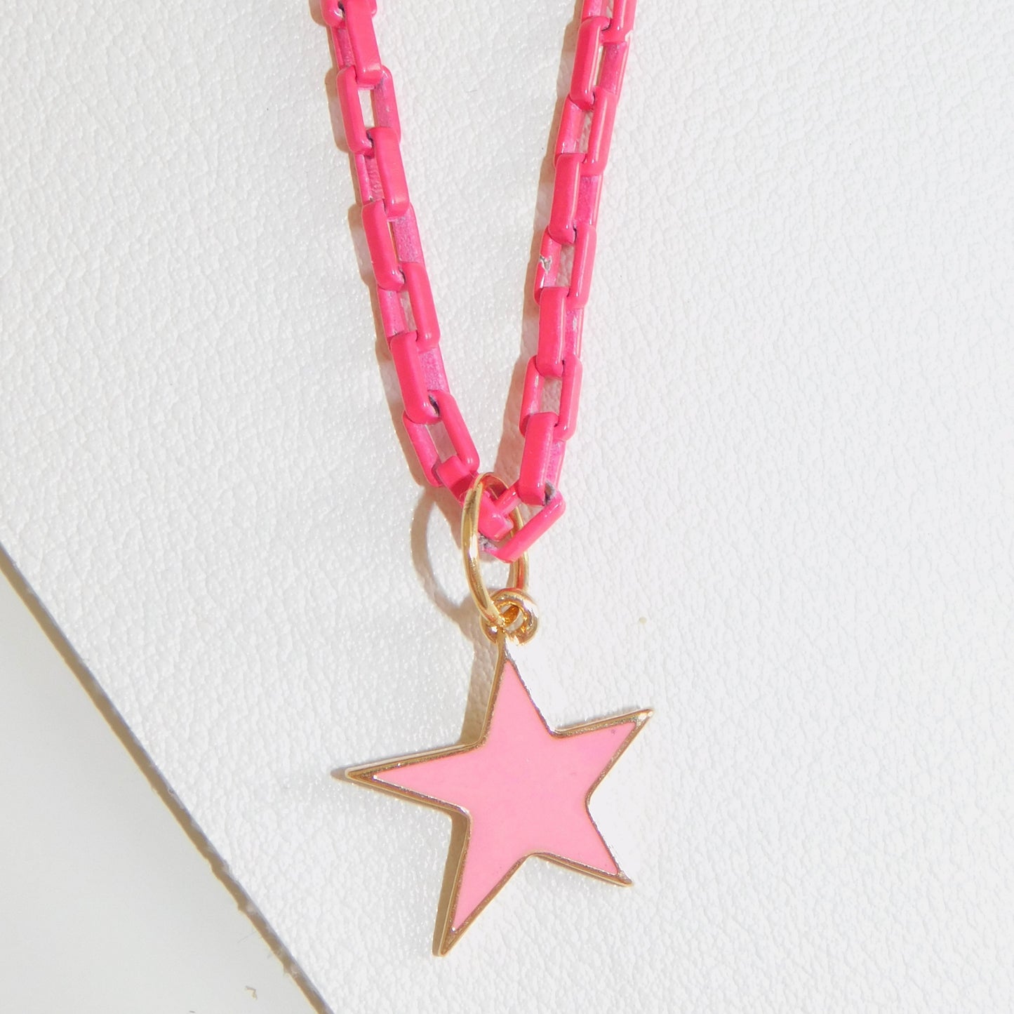 Enamel Star Charm Necklaces
