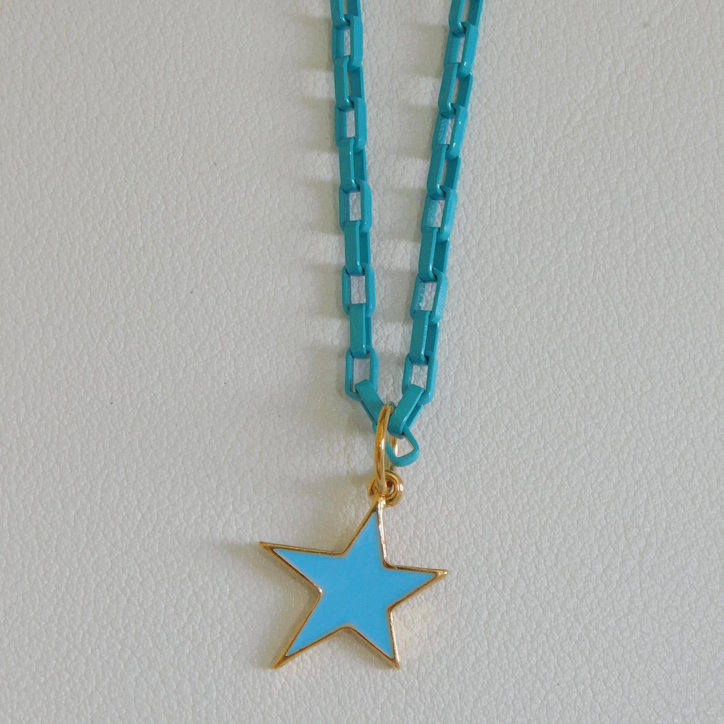 Enamel Star Charm Necklaces