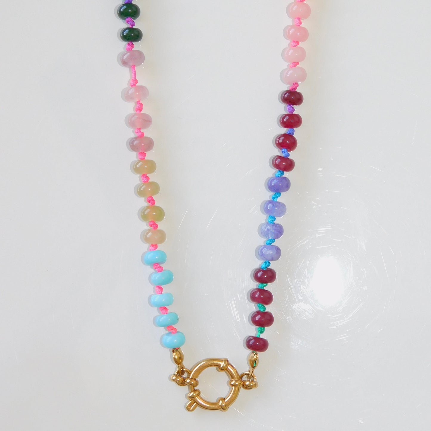 Beaded Clamp Necklace