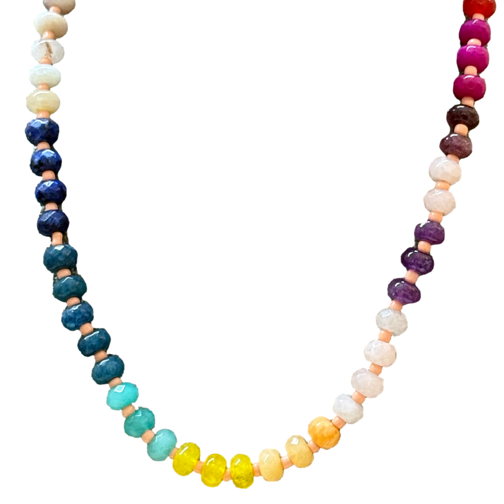 Beaded Rainbow Choker