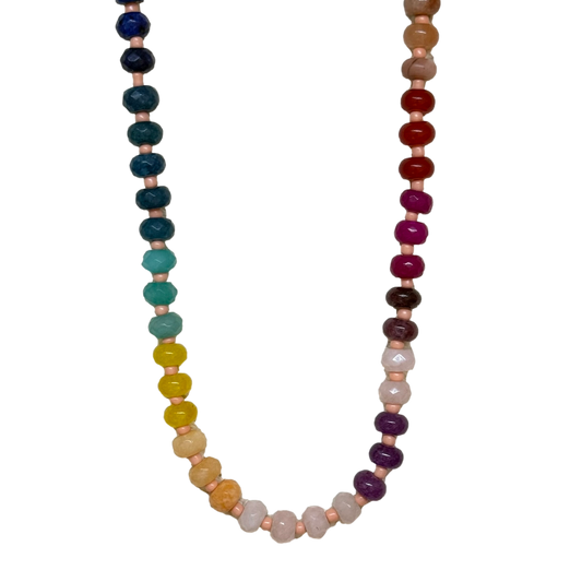 Beaded Rainbow Choker