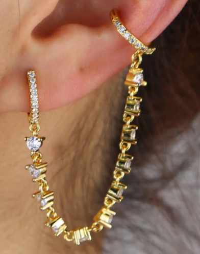 Earring with Cuff