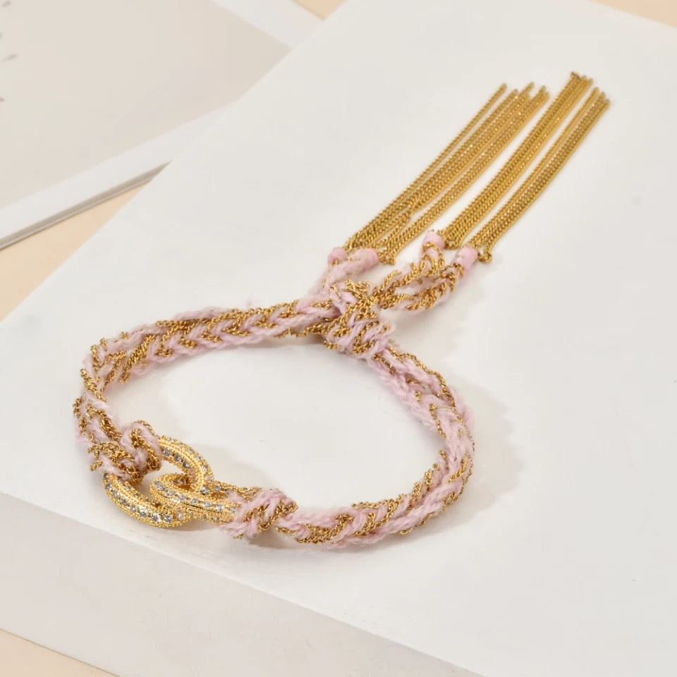 Chain Tassel Wrap Bracelet